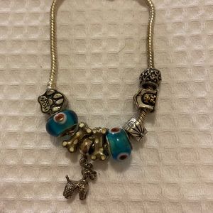 Dog Mom Charm Bracelet